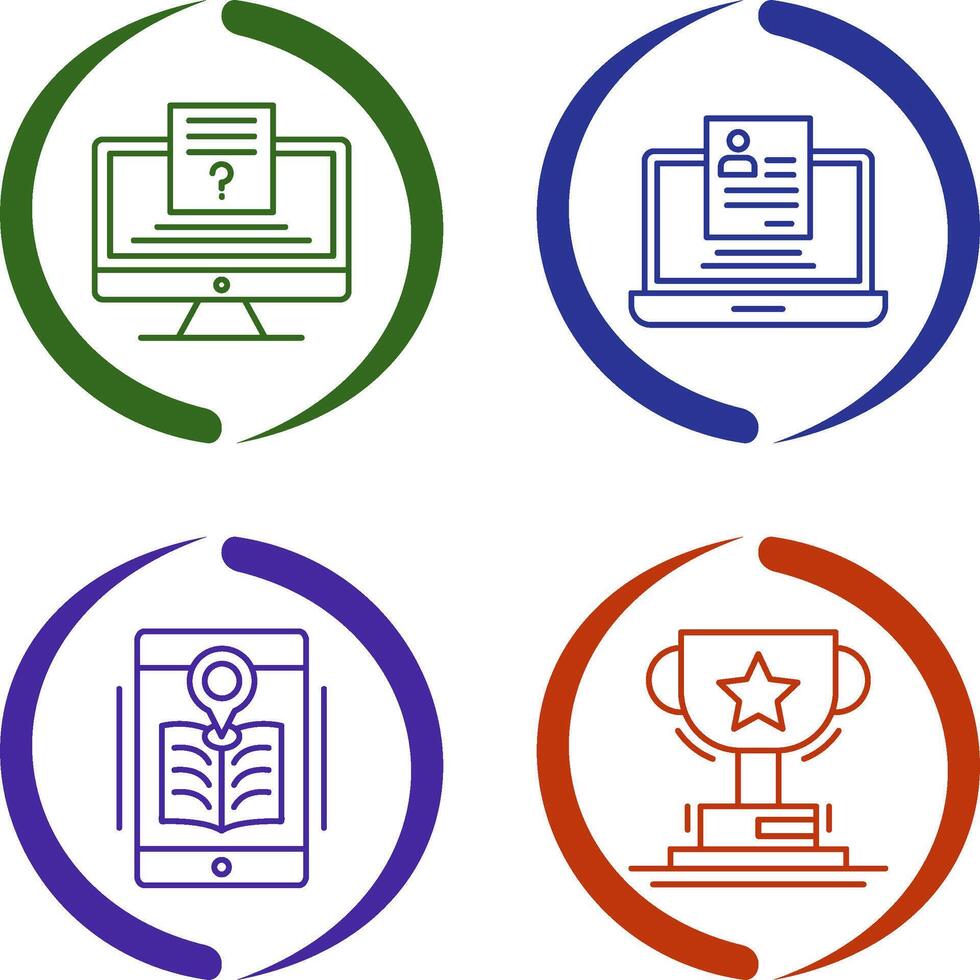 Quiz and Registration Icon vector