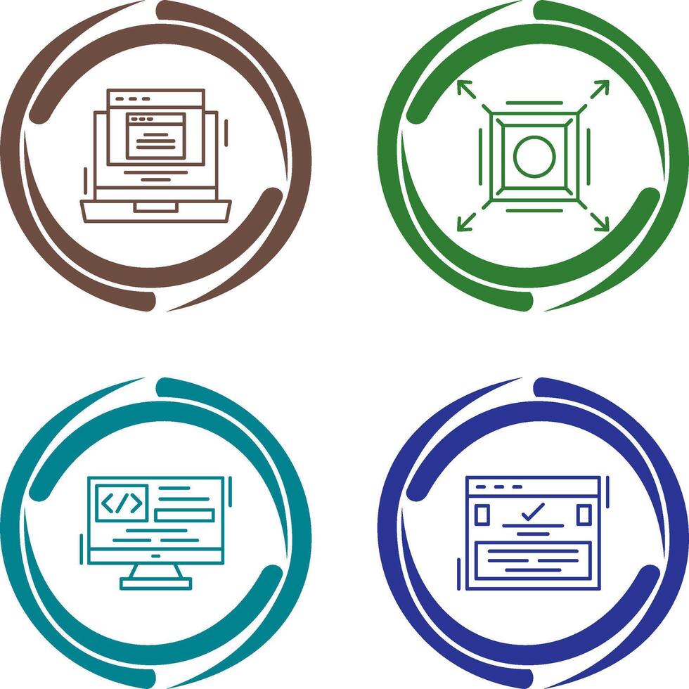 Pop Up and Maximize Icon vector