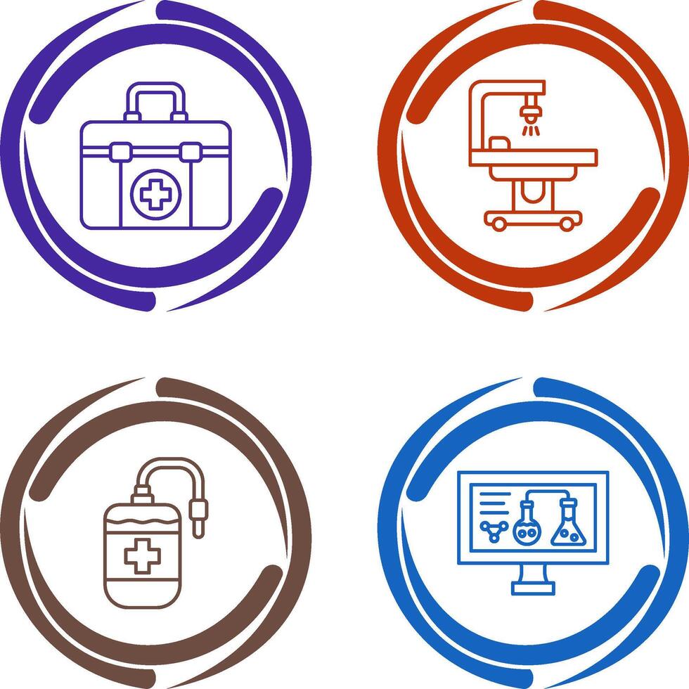 First Aid Kit and operating Room Icon vector