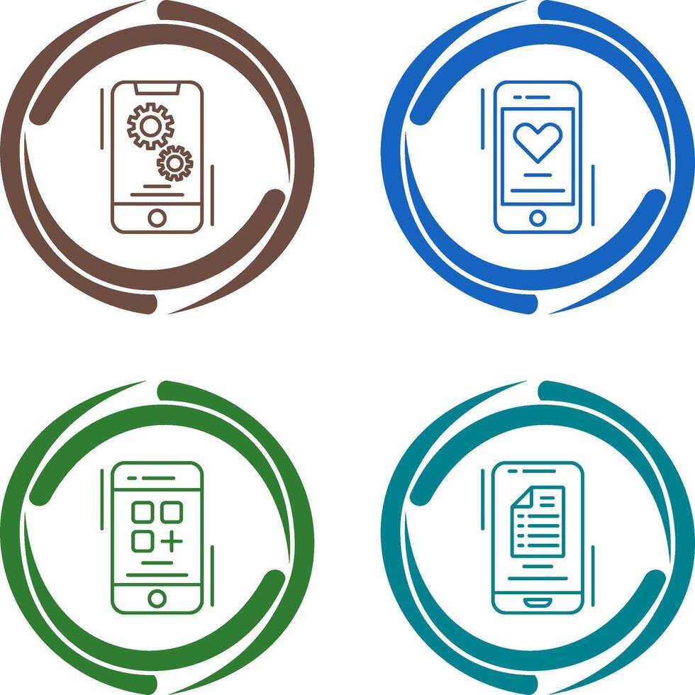 Setting and Favourite Icon vector