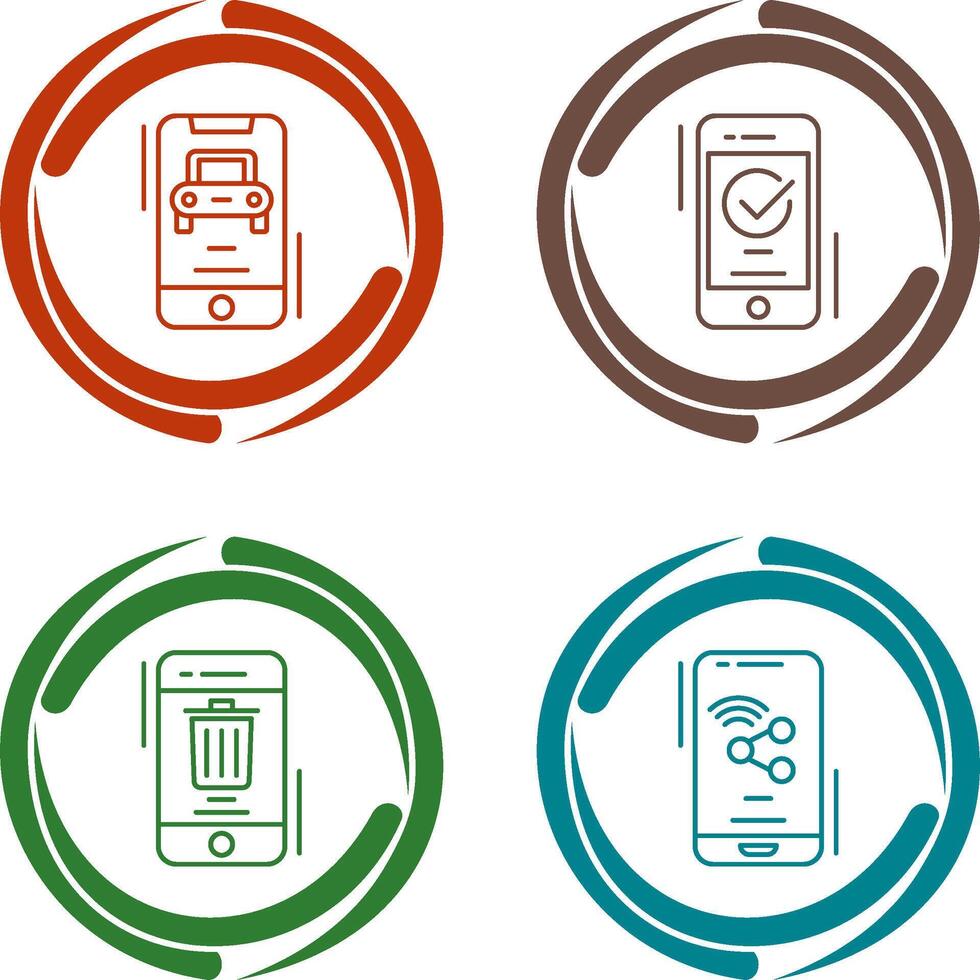 Transportation and Accepted Icon vector