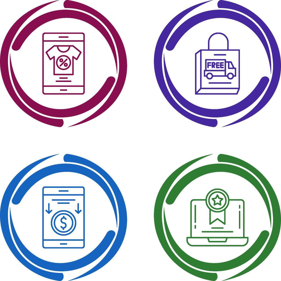 Discount and Delivery Icon vector