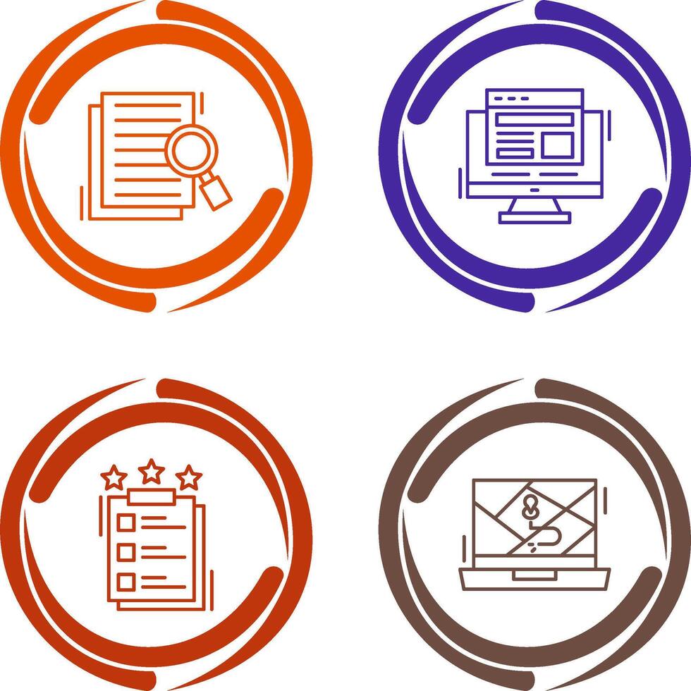 Details Looking and Adaptive Icon vector