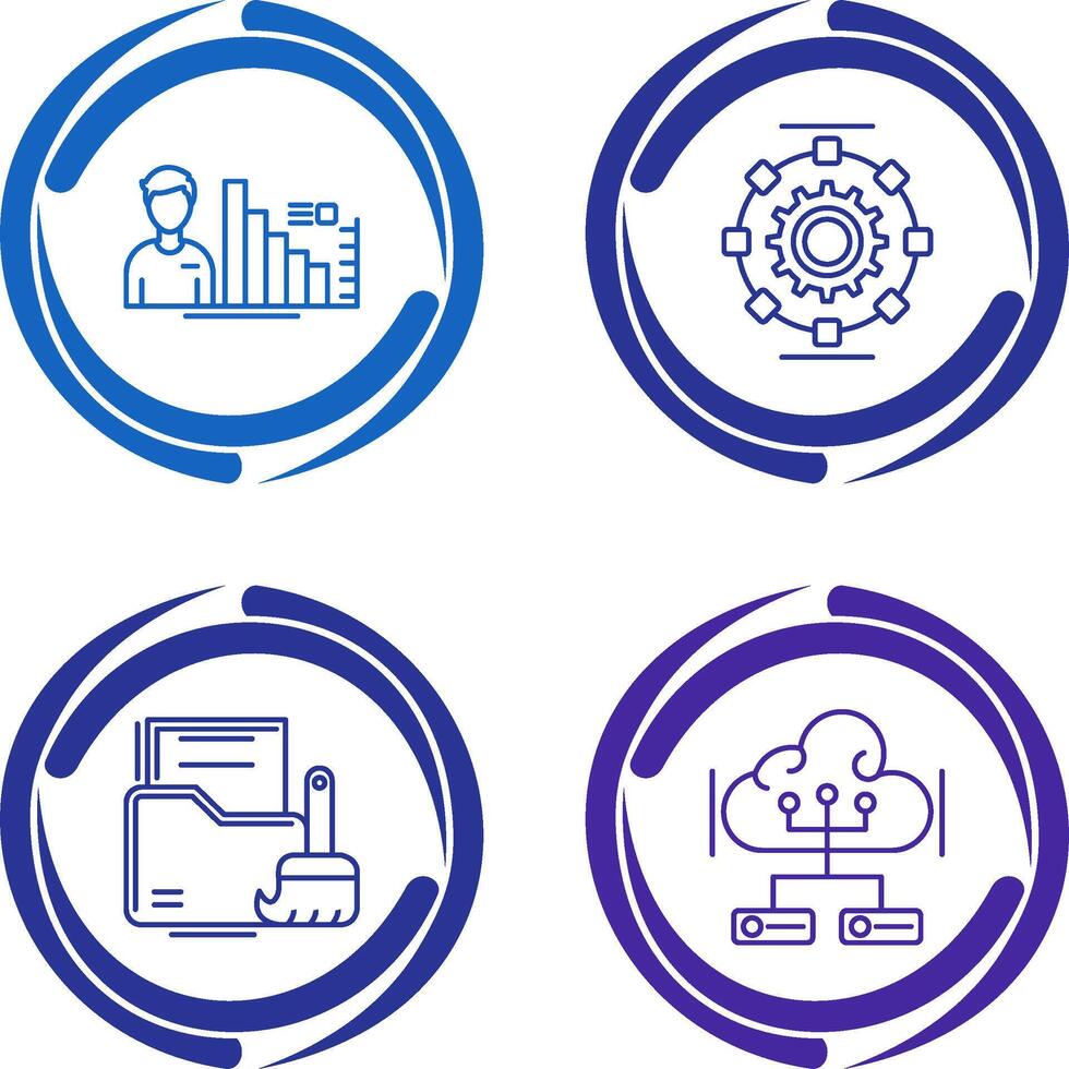 Consulting and Automated Icon vector