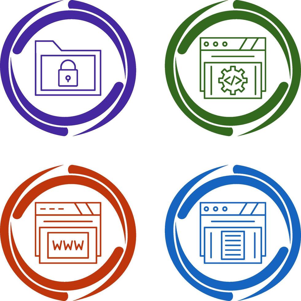 Folder and Development Icon vector