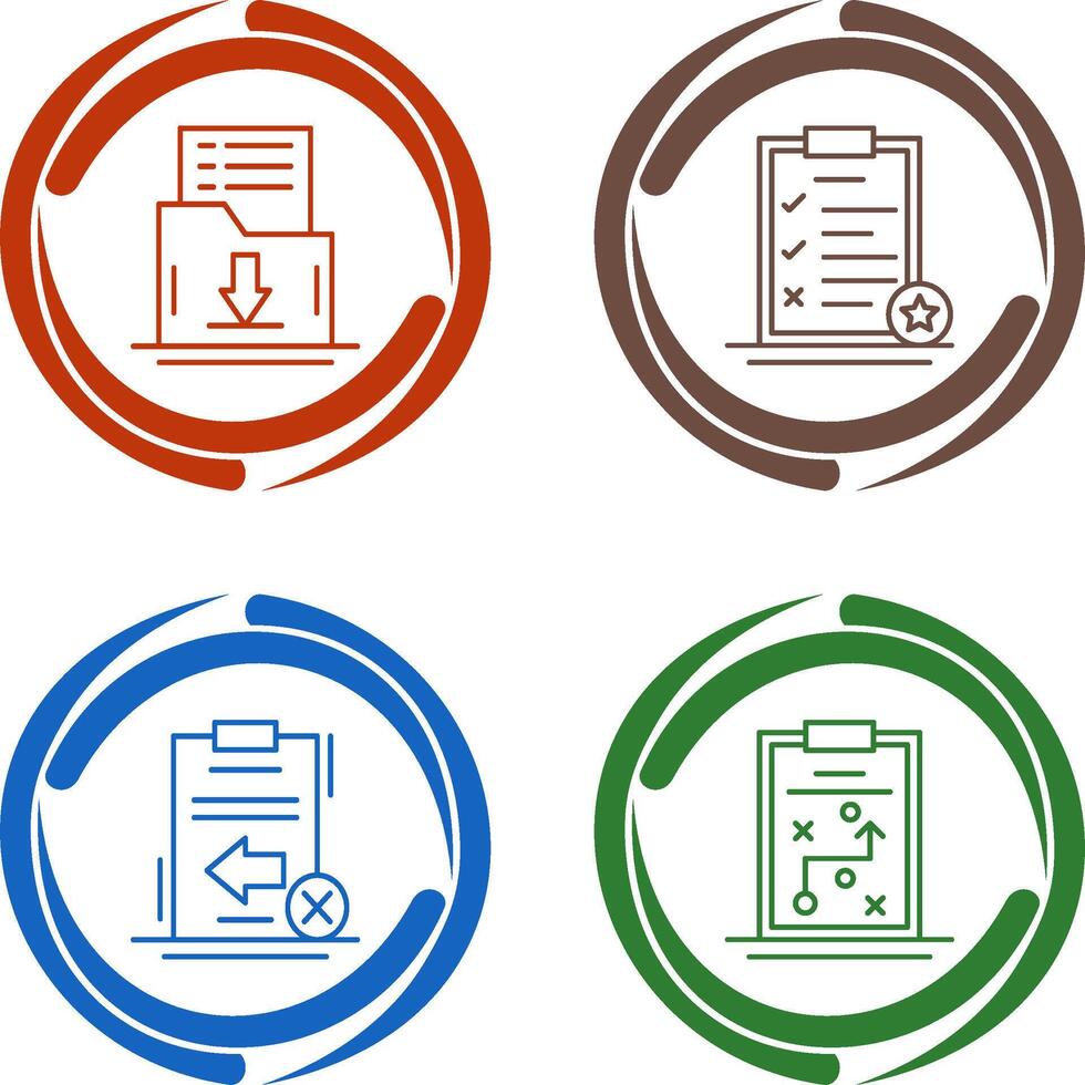 Save List and Task List Icon vector