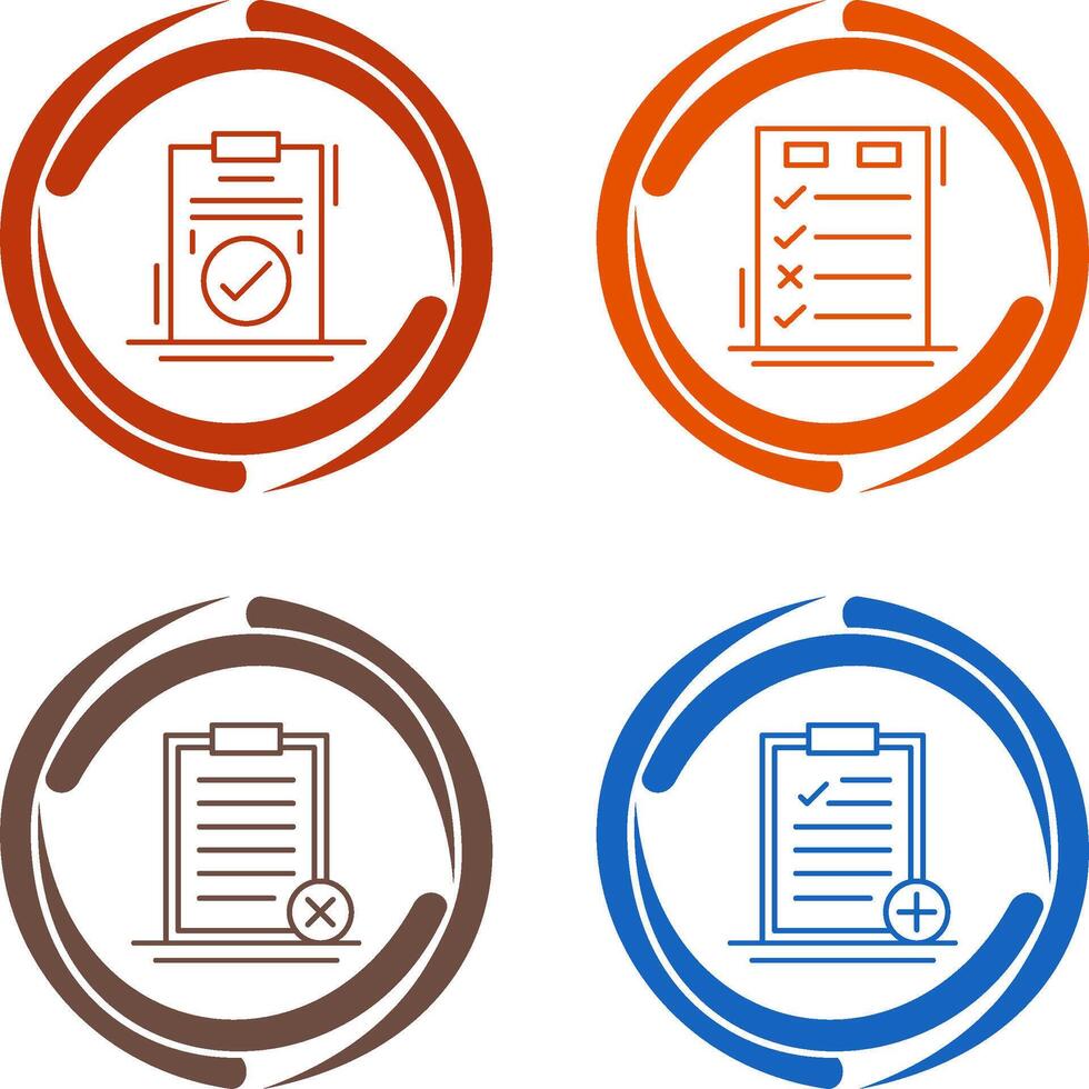 Today to Done Check List and Checkmark Icon vector