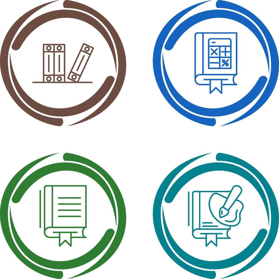 Archive and Mathematics Icon vector
