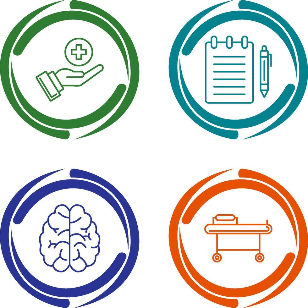 Care and Notepad Icon vector
