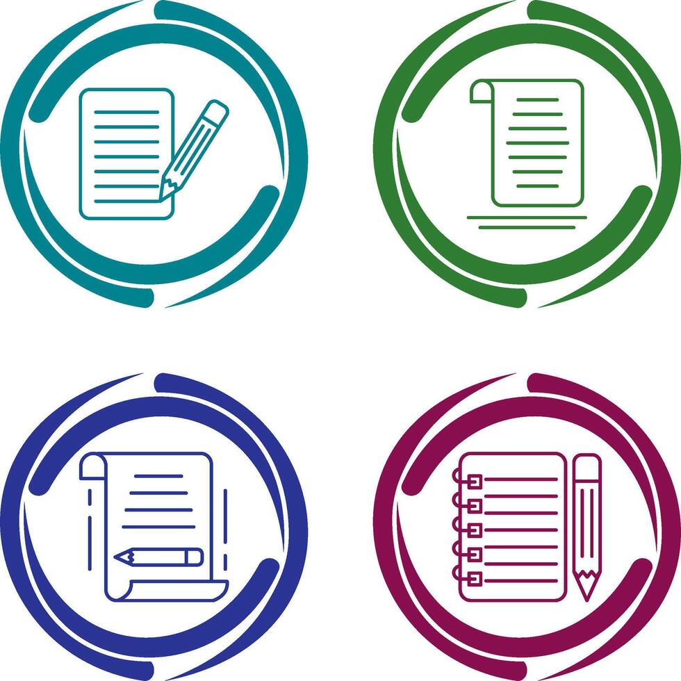 checklist and document Icon vector