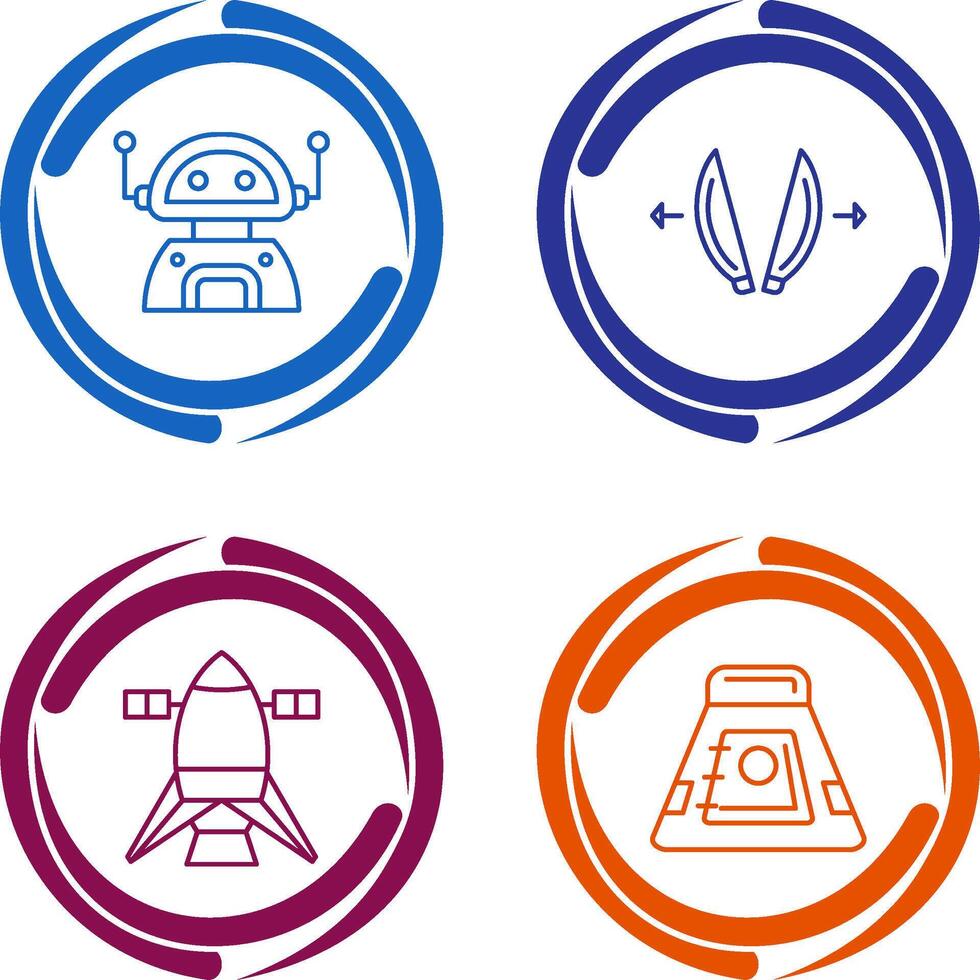 robot and playload Icon vector