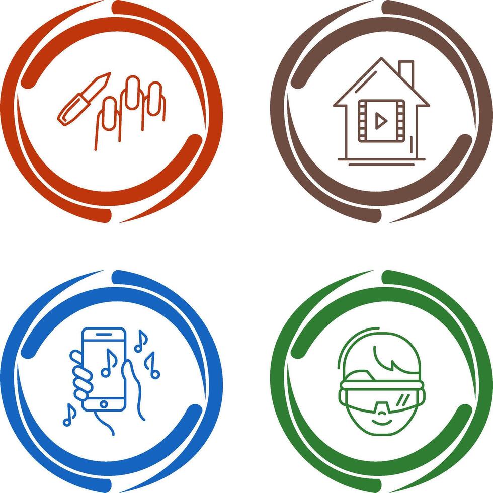 Manicure and Icon vector