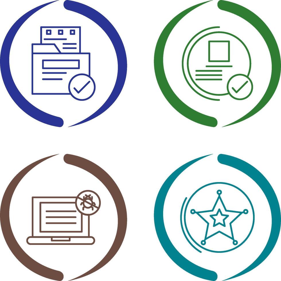 File Protection and Guarantee Icon vector