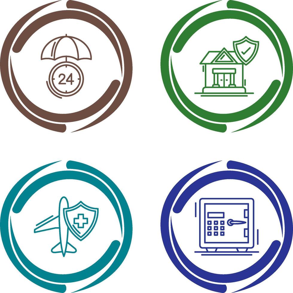 Protection and House Icon vector