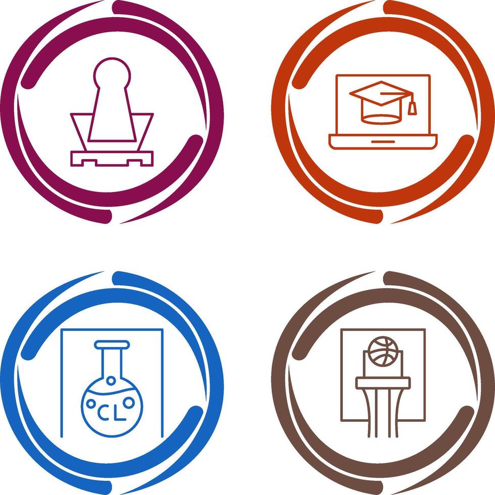 Binder and Graduation Icon vector