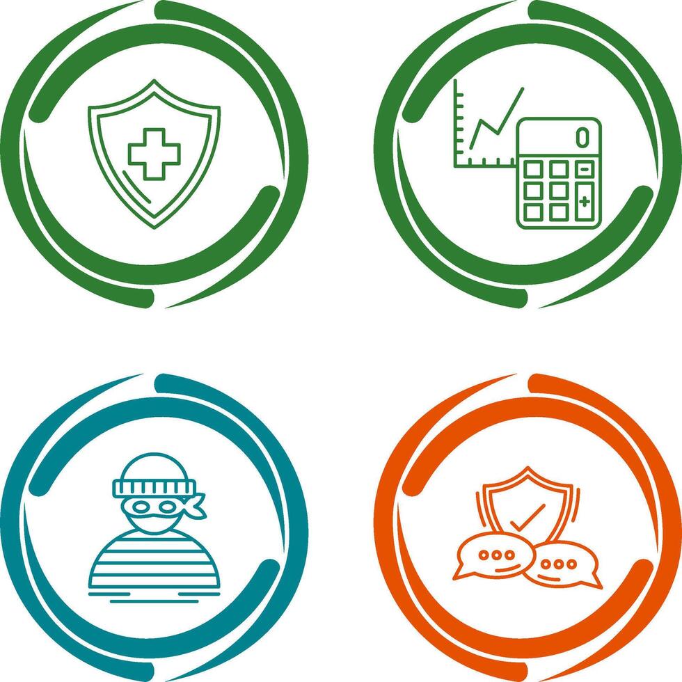 Accounting and Health Icon vector