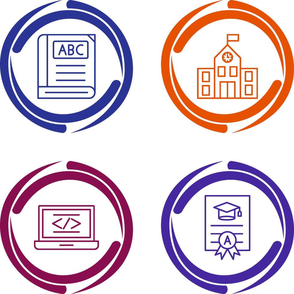 Book and School Icon vector