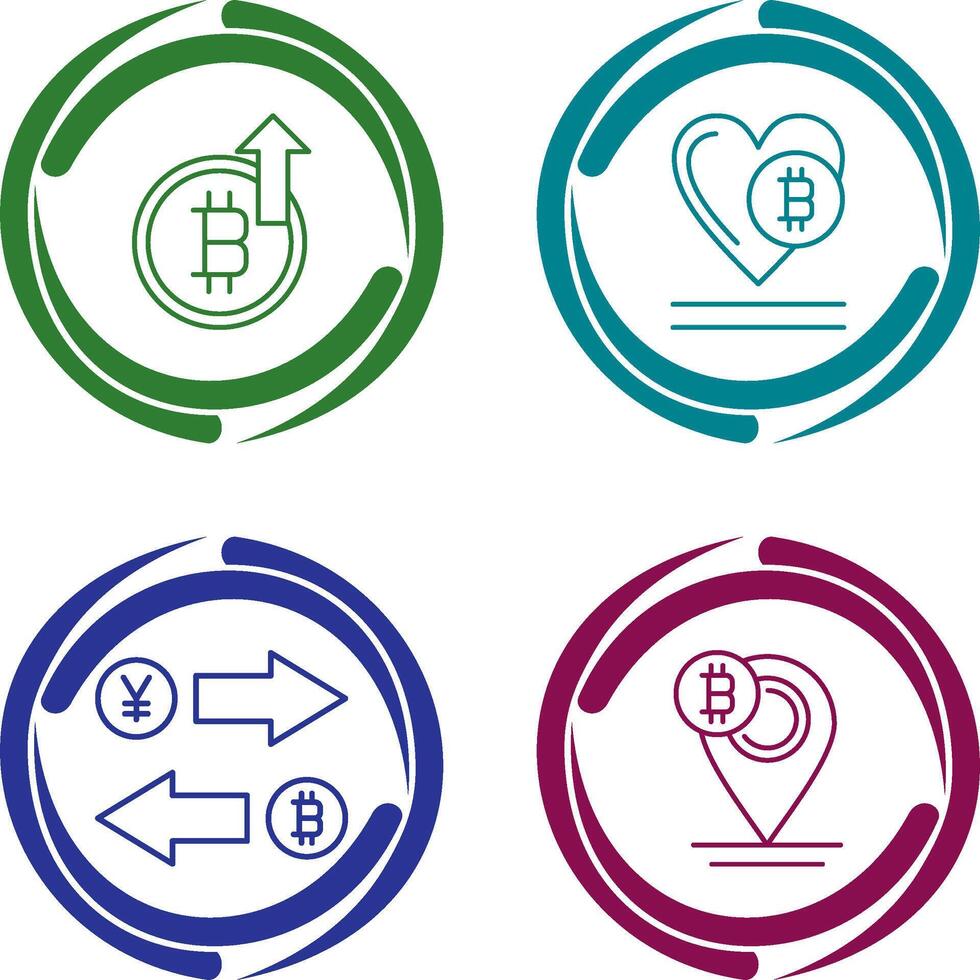 Profit and Heart Icon vector