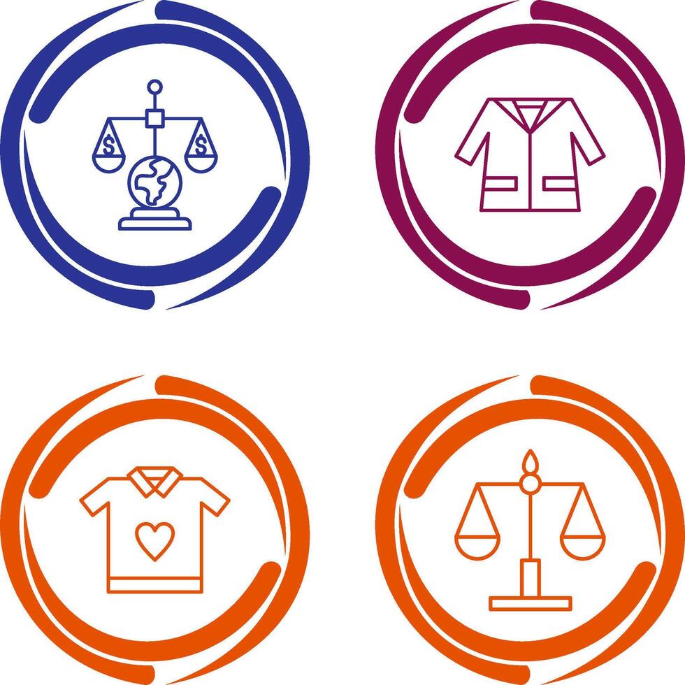 International Law and Suit Icon vector
