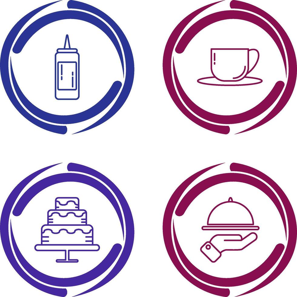 Sauce and Tea Icon vector