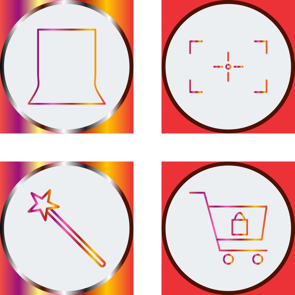 back stand and focus Icon vector