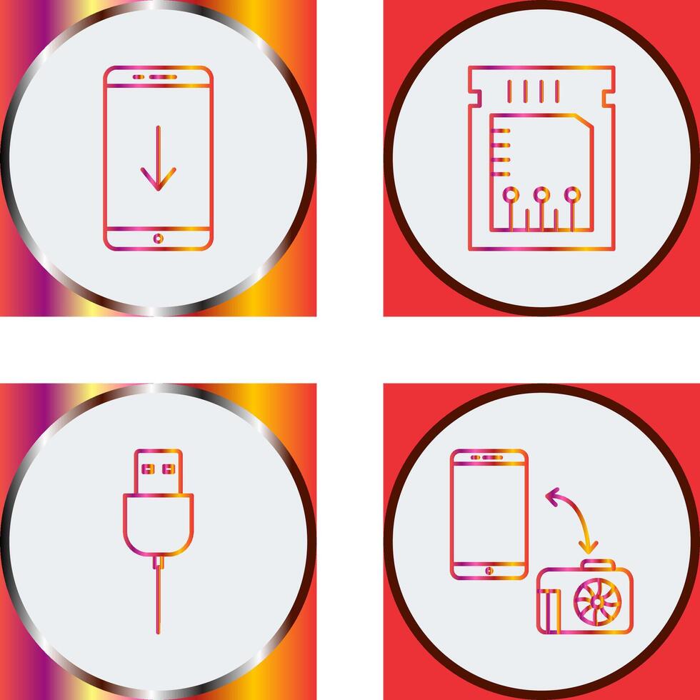 download and chip Icon vector
