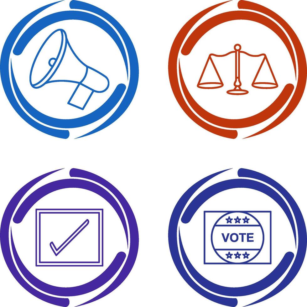 Announcement Speaker and Scale Icon vector