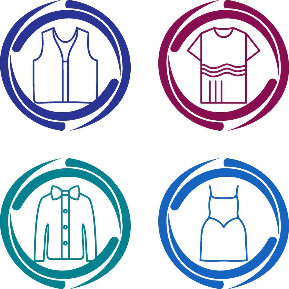 Swimming Vest and Accessory Icon vector
