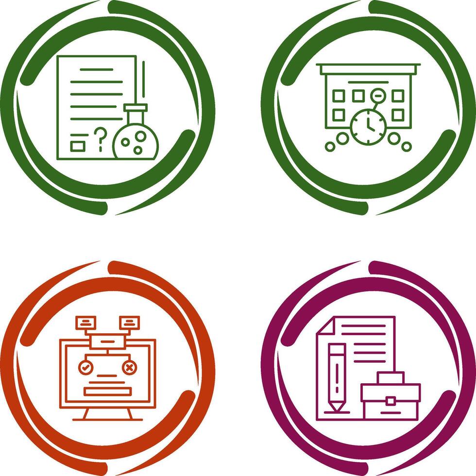 Hypothsis and Deadline Icon vector