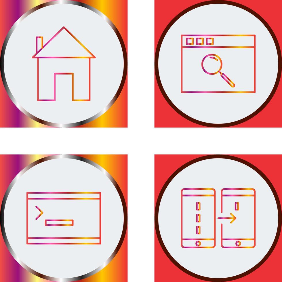 homepage and browser Icon vector