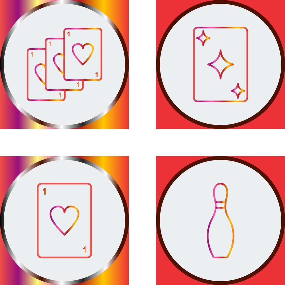 Deck of Card and Card Icon vector