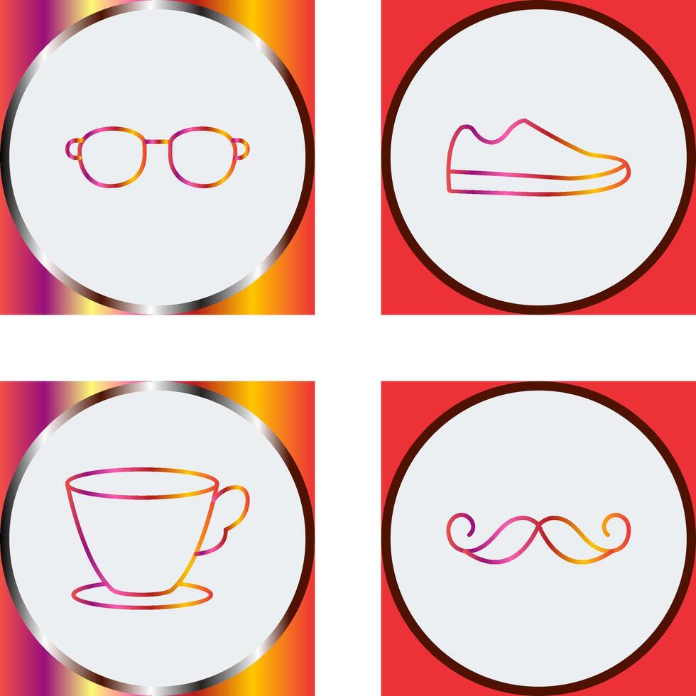 Sunglasses and Shoe Icon vector