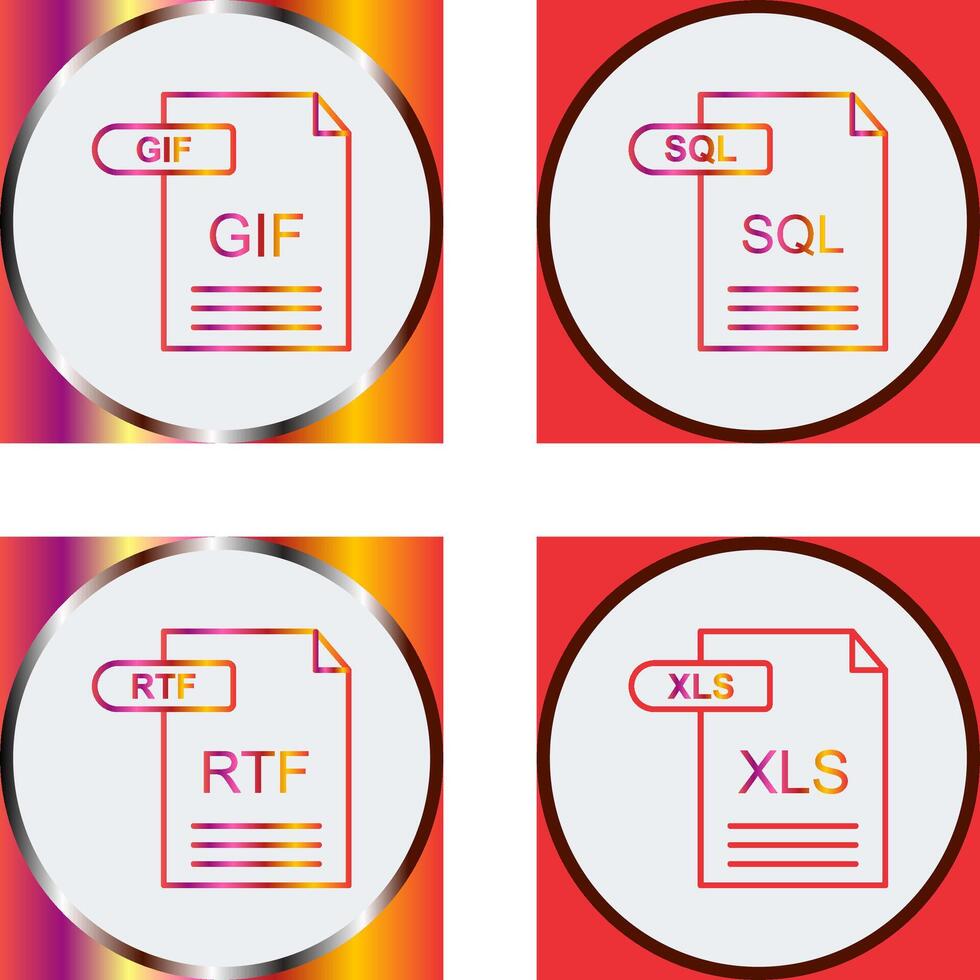 GIF and SQL Icon 44706252 Vector Art at Vecteezy
