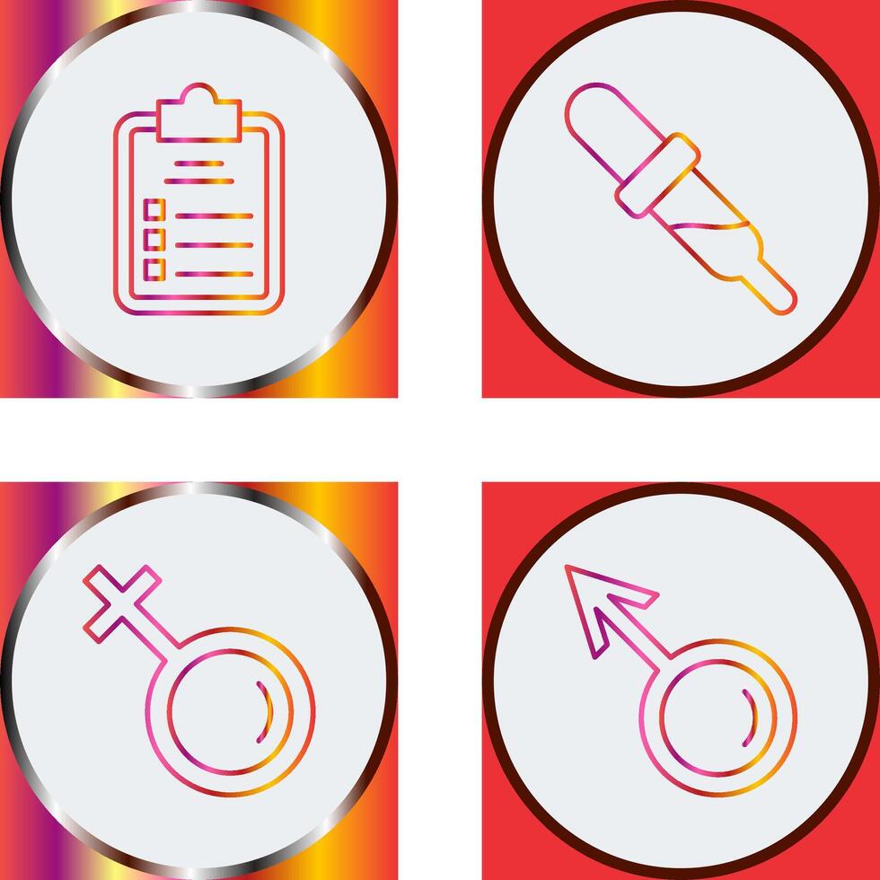 Diagnosis and Dropper Icon vector
