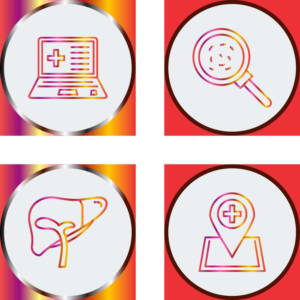 Laptop and Analytics Icon vector