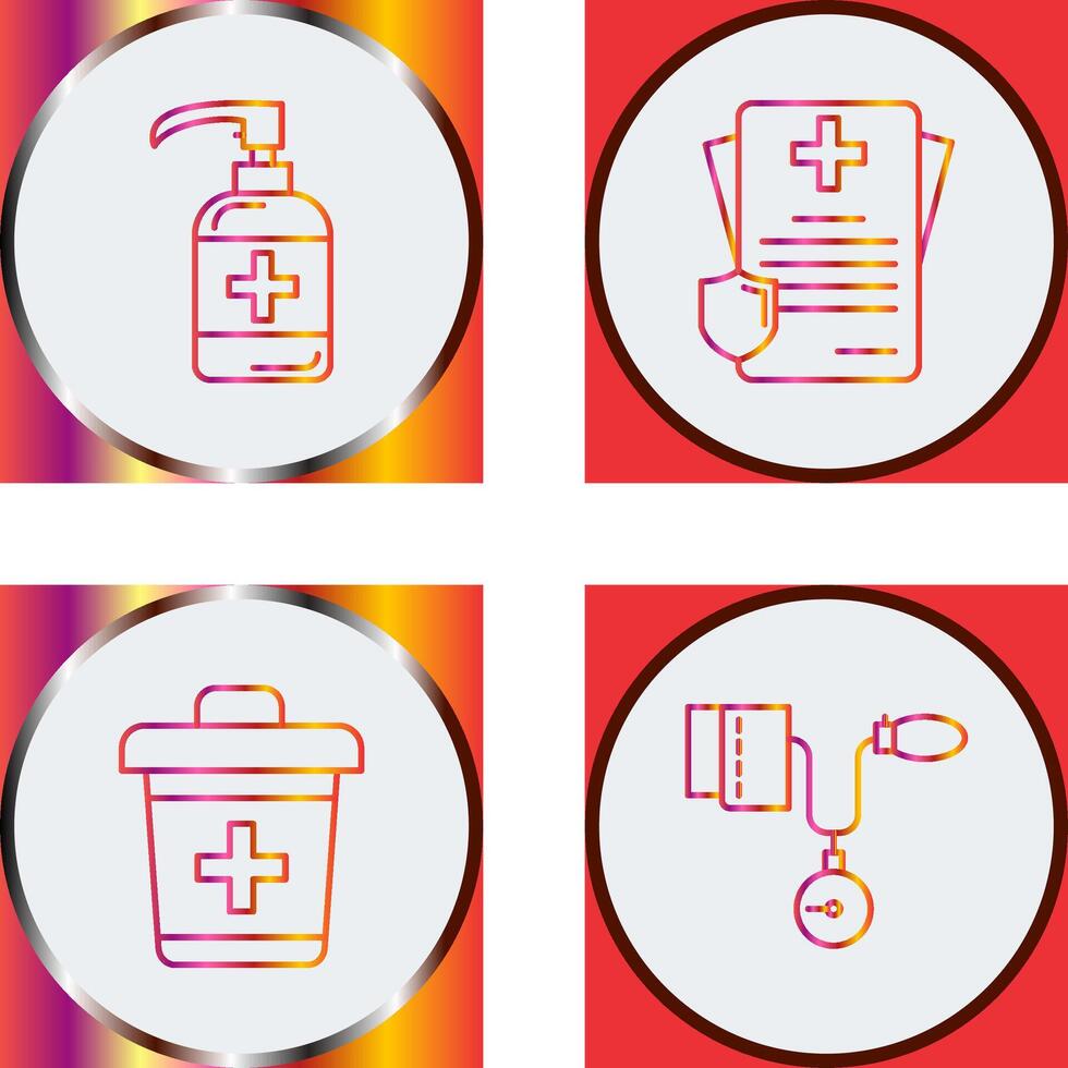Sanitizer and Receipt Icon vector