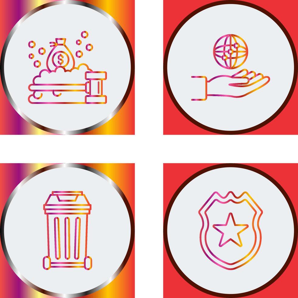 Money Laundering and Management Icon vector