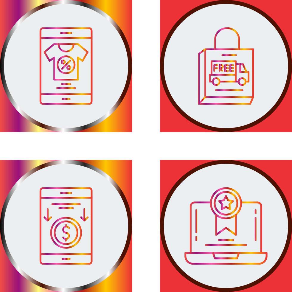 Discount and Delivery Icon vector