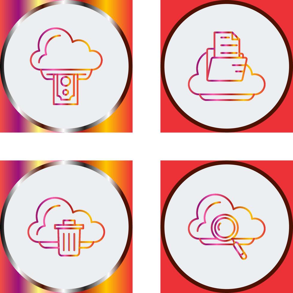 Cloud Computing and Cloud Icon vector