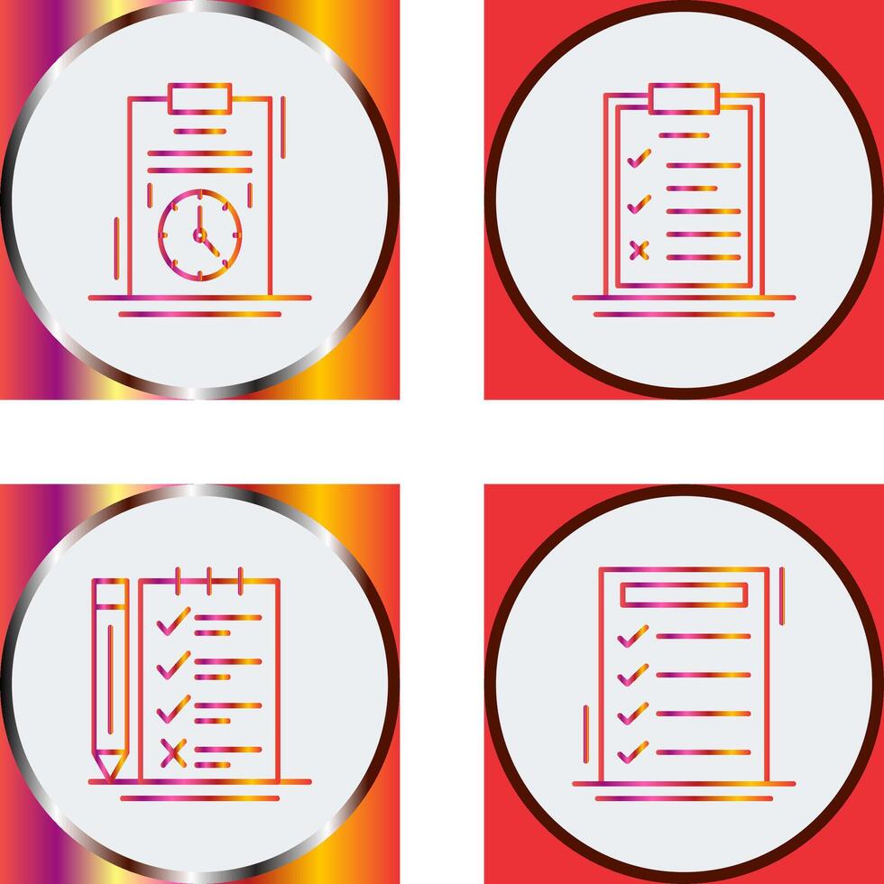 Time Management and Checklist Icon vector
