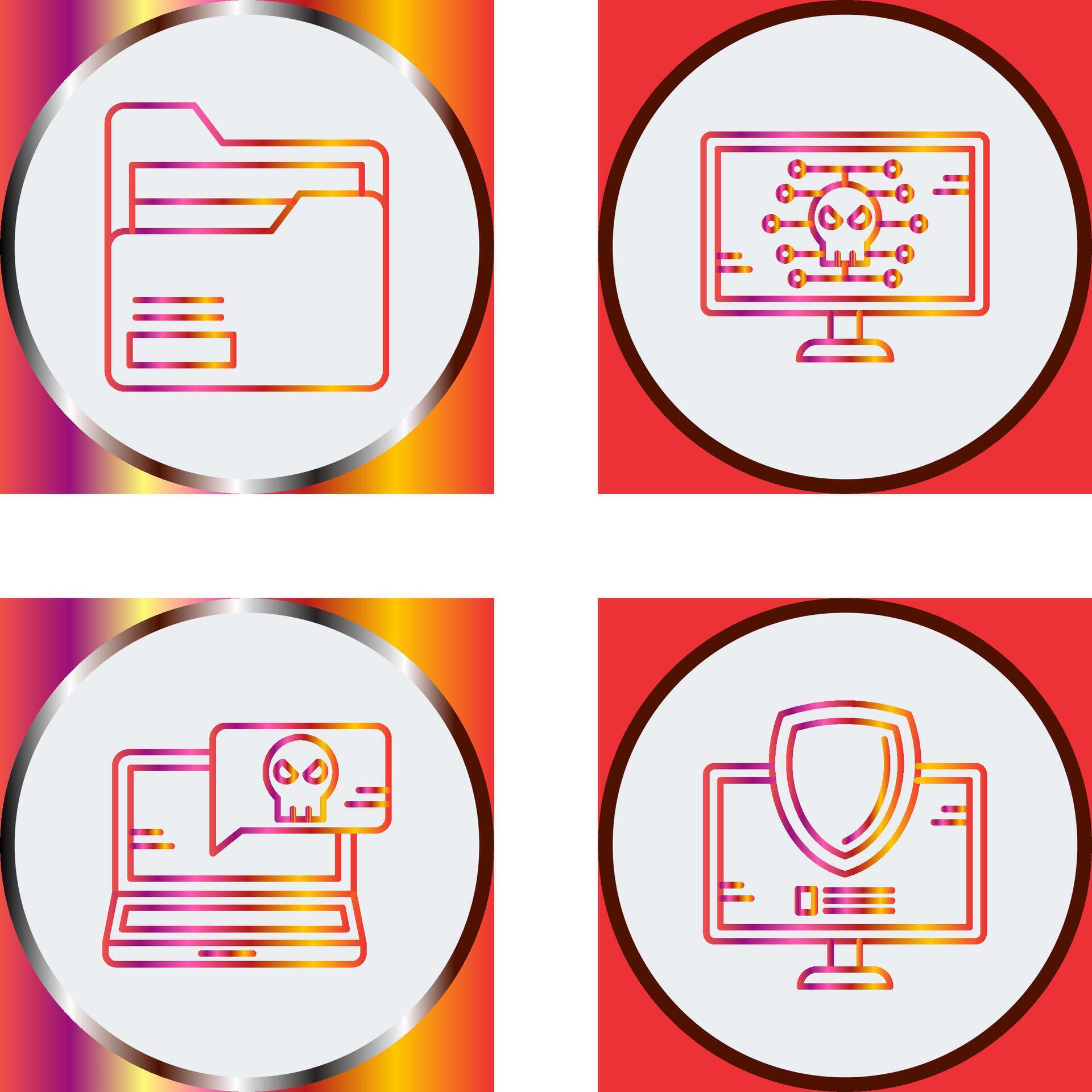 Folder and Malware Icon 44706521 Vector Art at Vecteezy