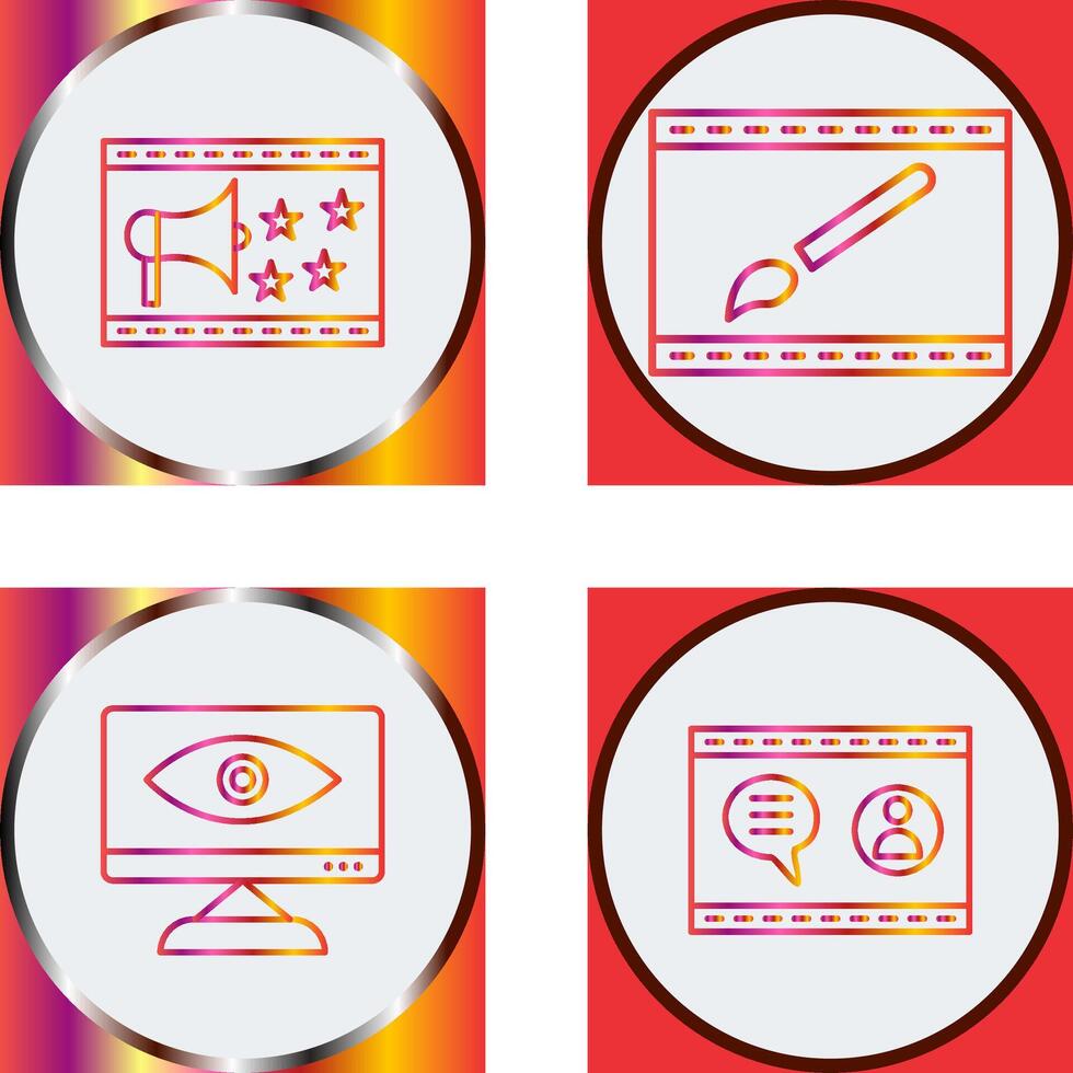 Website Promotion and Website Design Icon vector