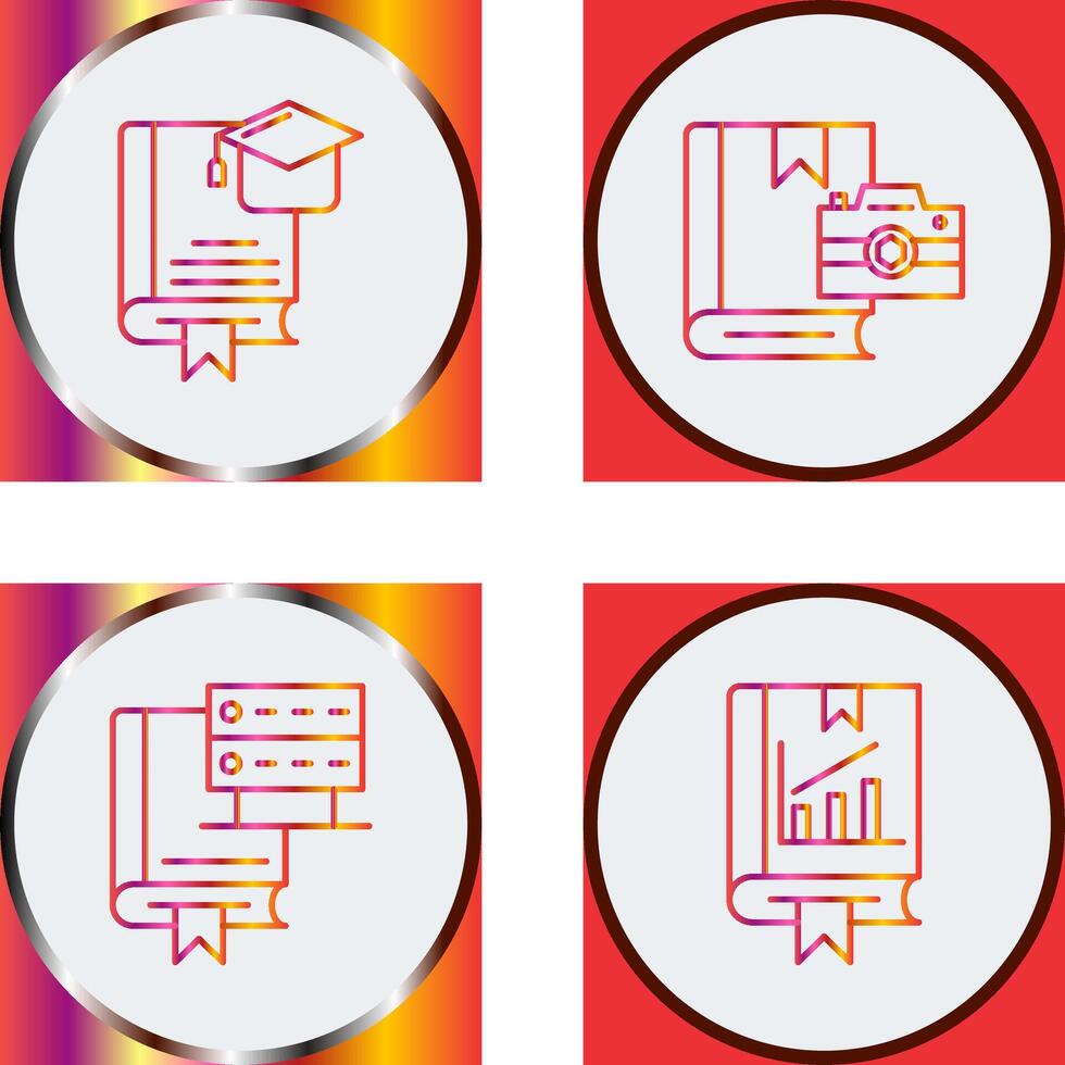 Graduation and Photography Icon vector