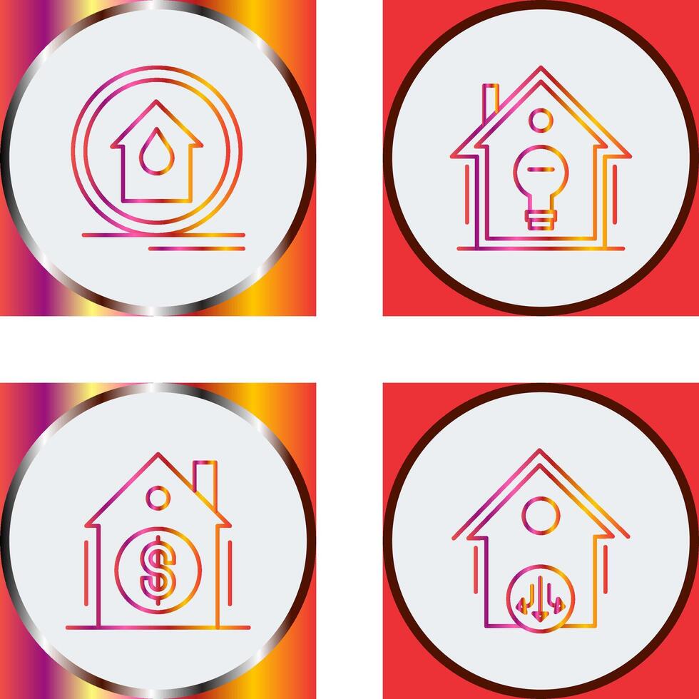 Fire Alarm and Home Automation Icon vector