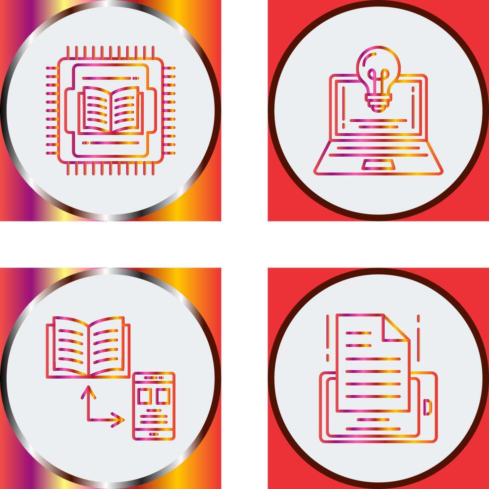 Cpu and Lamp Icon vector