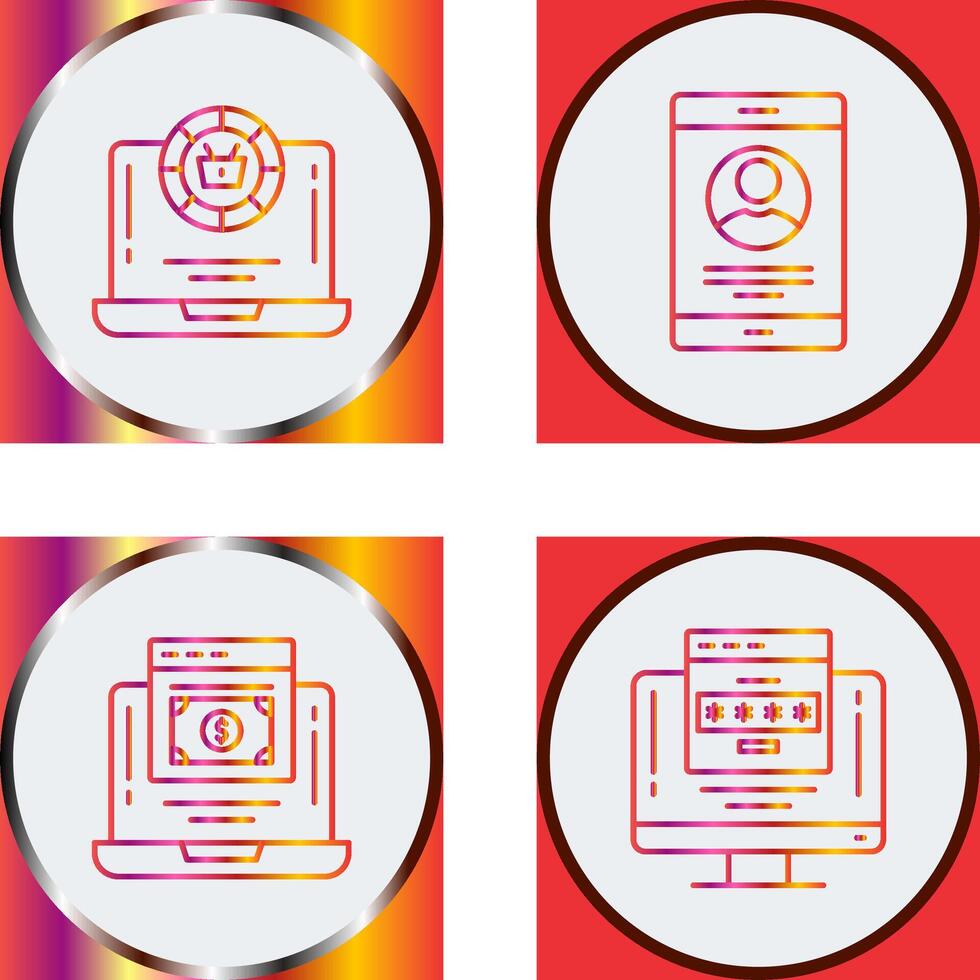Token and Profit Icon vector