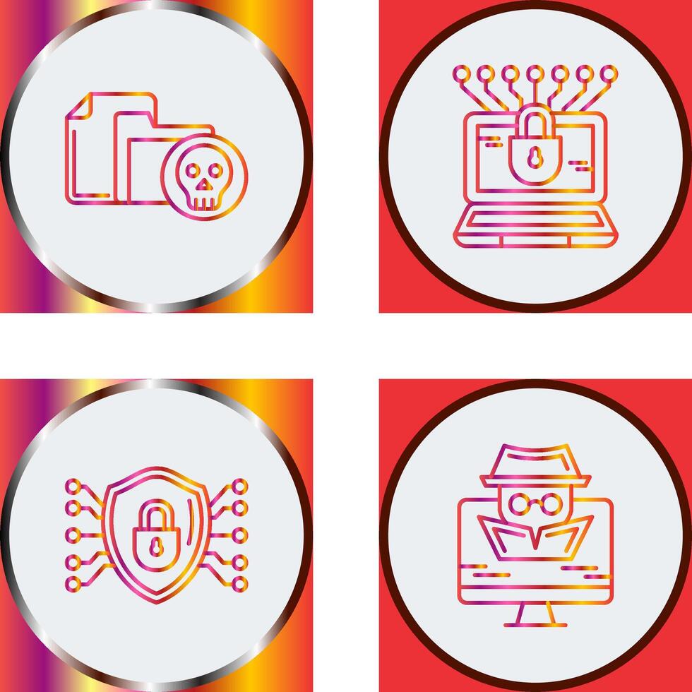 Infected File and Money Hacking Icon vector