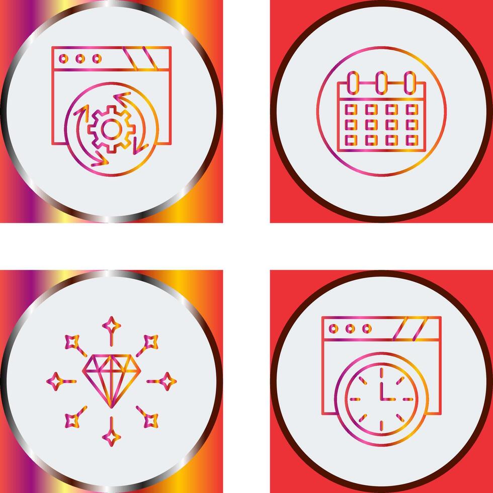 Update and Calendar Icon vector