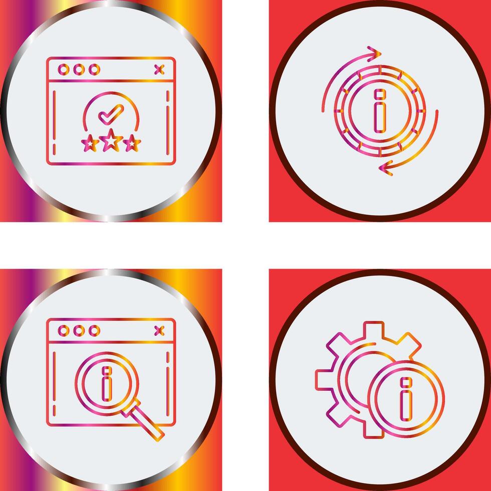rating and refresh Icon vector