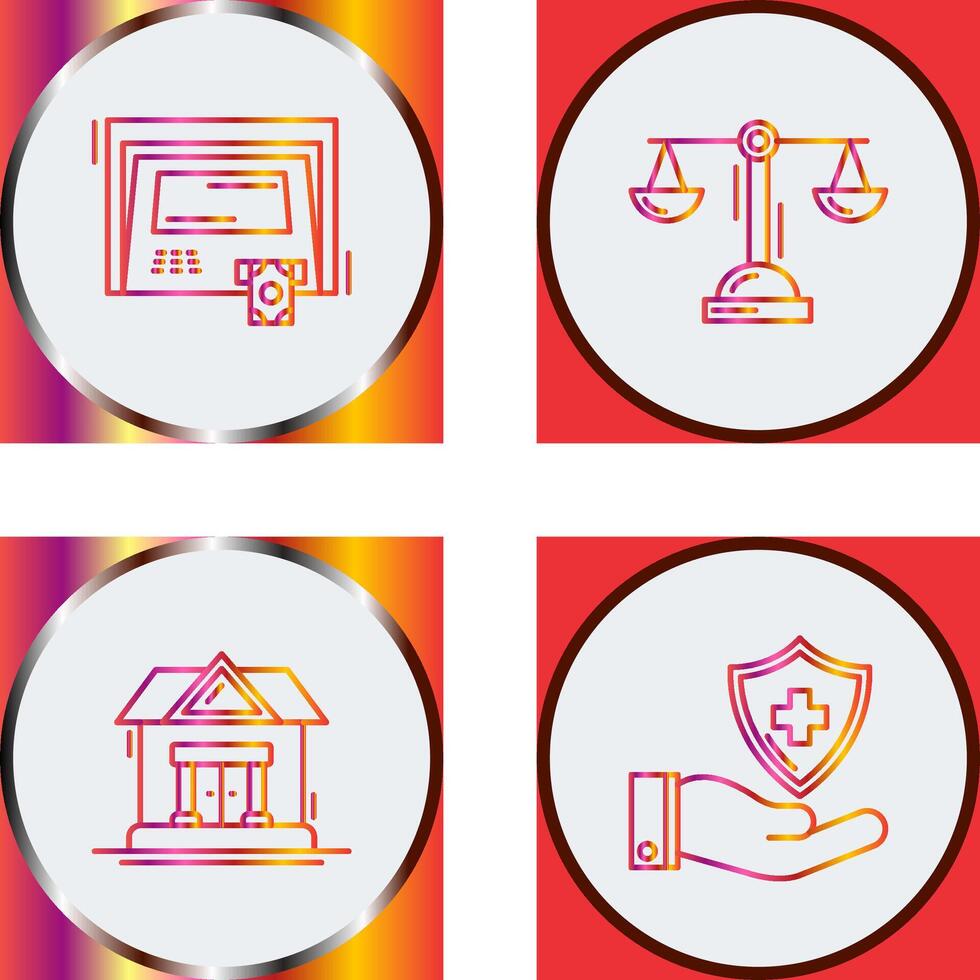 ATM and Balance Icon vector